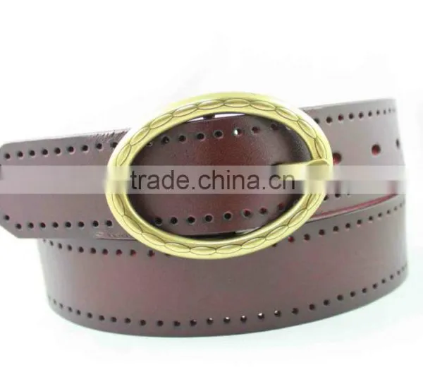 2016 New Design Unisex Geniune Leather Full Grain Leather Belt