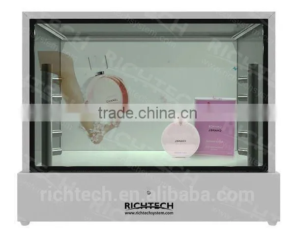 Richtech Quality Video Advertising Display Transparent LCD Showbox Jewelry Display photo-3