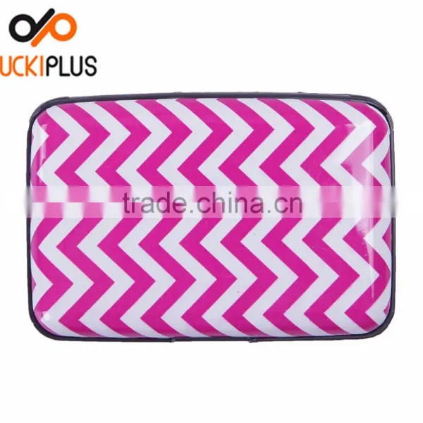 Luckiplus Inventory Hot Pink Pattern Aluminum Wallets Identity Theft Blocker photo-3