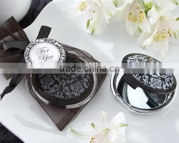 Beautiful Black Packing Round Wedding Mirror