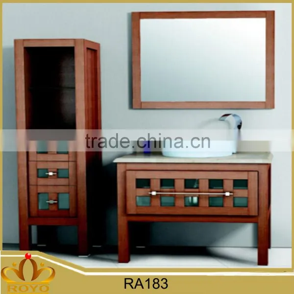 Antique Waterproof Mdf Sink Bathroom Furniture Cabinet RA183