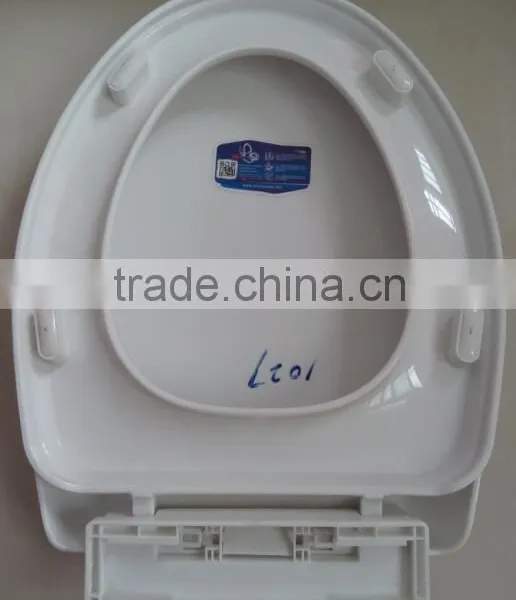 1027 Elongated Molded PP Toilet Seat With Easy Clean and Change Hinges photo-5
