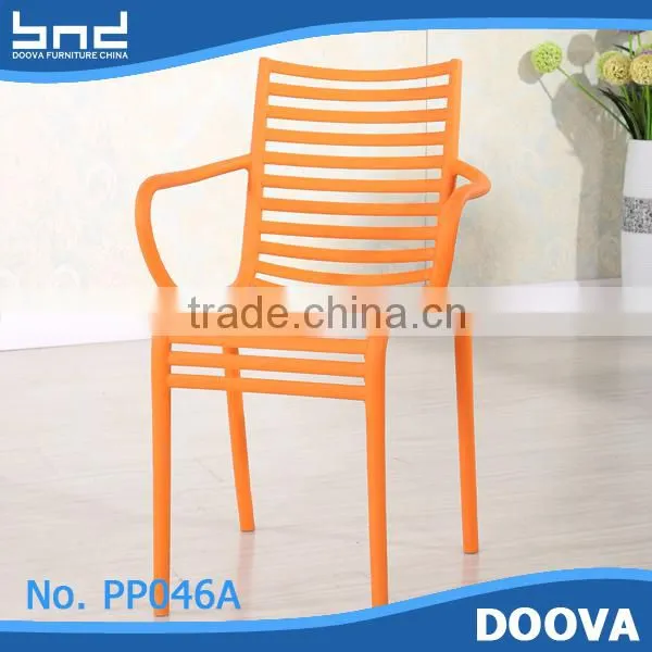 Plastic Armchair Outdoor Garden Chair Plastic Stackable Chair photo-5