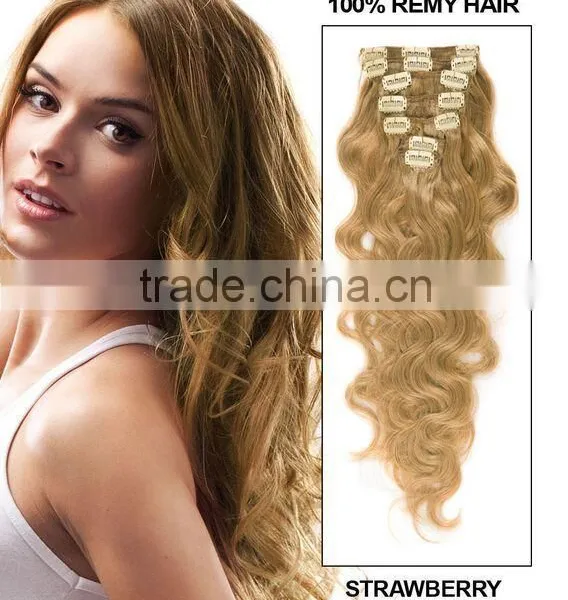 2015 Clip on Hair 100% Human Hair photo-3