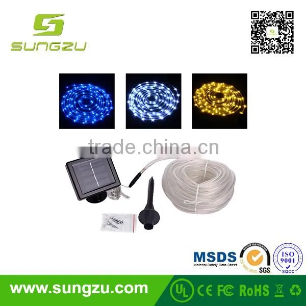 Solar Plastic Flower Led Lights for Christmas Holiday Party Wedding Decoration