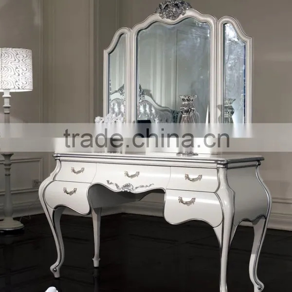 Manufacturer Direct Supplier Modern Elegant France Type Bedroom Furniture Bed Bedside Table Wardrobe Dressing Table Bench photo-4