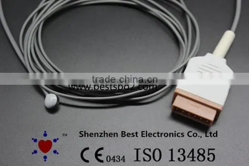 Temperature Probe/ Sensor for GE Marquette, 3m, Pediatric Skin, 11pin