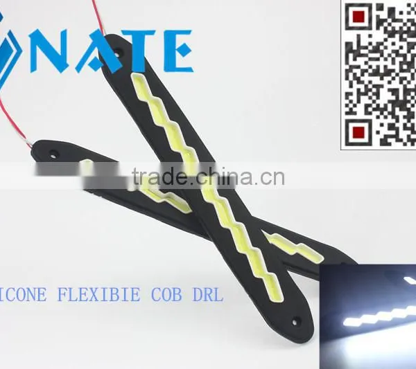 Newest Car Flexible Led Drl/ Auto Led Daytime Running Light COB Led Drl 12V photo-5