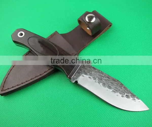 OEM 7Cr13 Fixed Blade Combat Knife With Ebony Handle photo-2