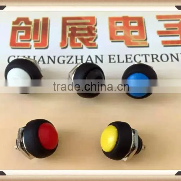 Chzjcz/19mm Domed Head Momentary Contact Baby Carrier Switch ,flat Head Momentary Contact Baby Carrier Switch photo-3