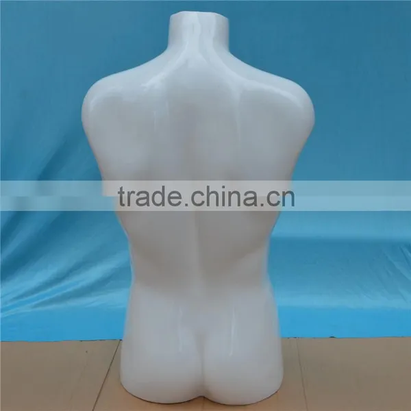Wholesale Luxury Glossy White Custom Men Mannequin Torso photo-5