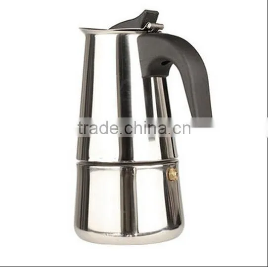 300ml Stainless Steel Coffee Maker Pot / Stainless Steel Hot Pot / Moka Espresso Latte Percolator Stove photo-5