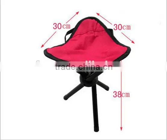 Cheap Portable Lightweight Folding Tripod Stool With Carry Bag, Mini Folding Stool Beach Chair photo-3