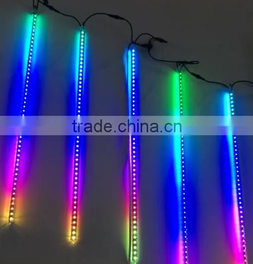 Double Side SMD5050 Rgb Dmx 3d Led Meteor Rain Shower Tube Light Led Tube Dmx photo-3