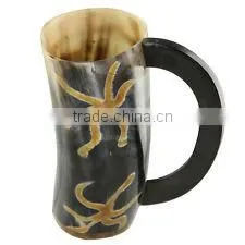 Buffalo Horn Mugs/Carving & Tankard/ photo-6