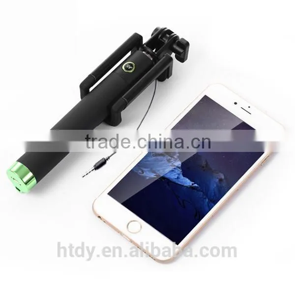 2015 New Design Hot Selling Colorful for Smartphone Monopod Selfie Sticks With Foldable Handheld