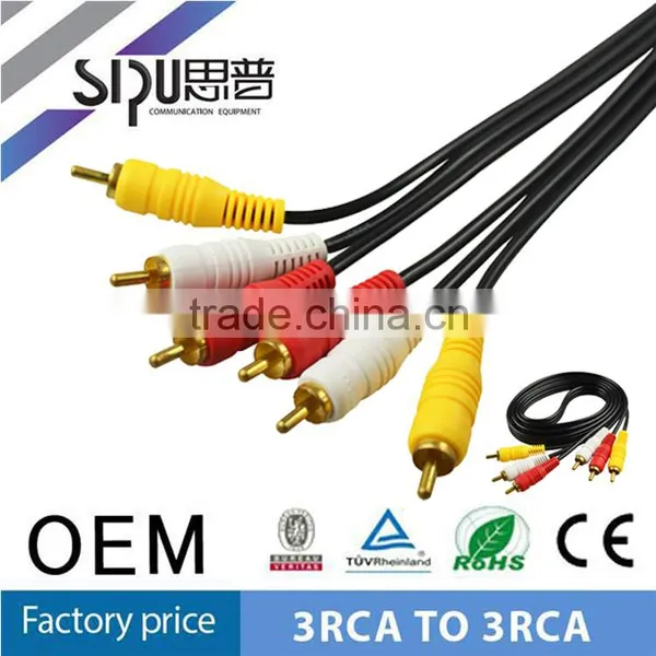 SIPU High Quality 1.5m Gold Connects av Rca Cable Best Price 3.5mm Audio Cable photo-4