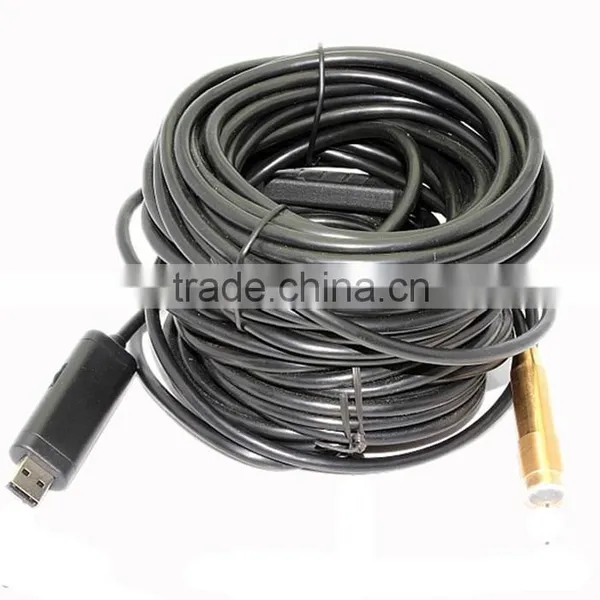 Lenght 10/15/20/30 Meter Copper Head Diameter 14MM Usb Borescope Endoscope Inspection Snake Camera