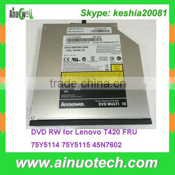 DVD-RW/CD-RW Combo Laptop Replacement Parts DVD RW for Lenovo T420 DVD Rom FRU 75Y5114 75Y5115 45N7602 Laptop Optical Drives