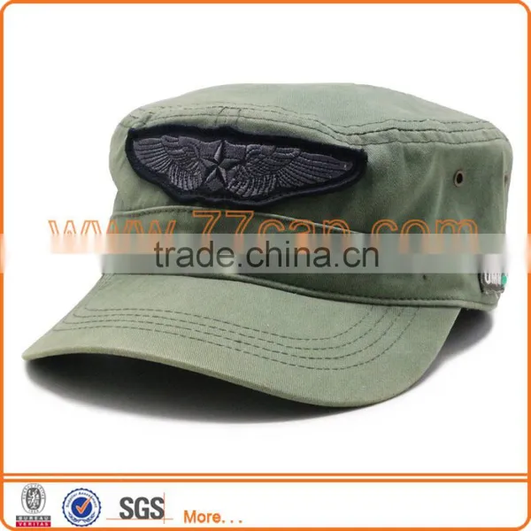 Fashion Plain Brush Cotton Brand Military Cap photo-5