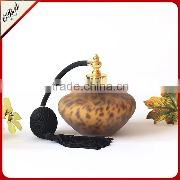 100ml Hand Blown Modern Leopard Print Frosted Glass Perfume Bottle , Airbag Scent Bottle photo-3