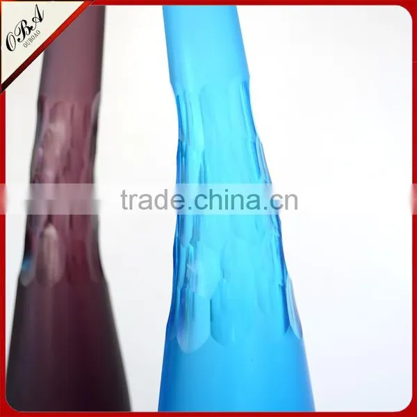 OUBOAO Handmade High Quality 68cm Tall Color Glass Vase For Desktop Decoration Flower Vase photo-4