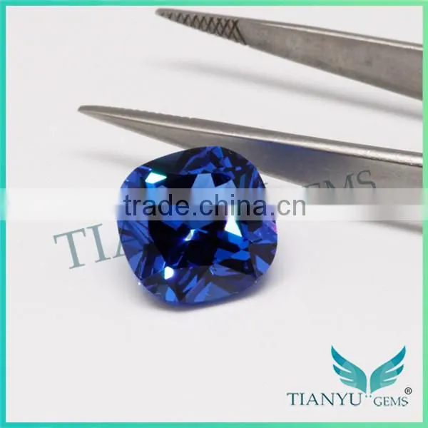 Free Sample Wholesale 12x12mm #112 Synthetic Spinel Blue Gems And Stones photo-4