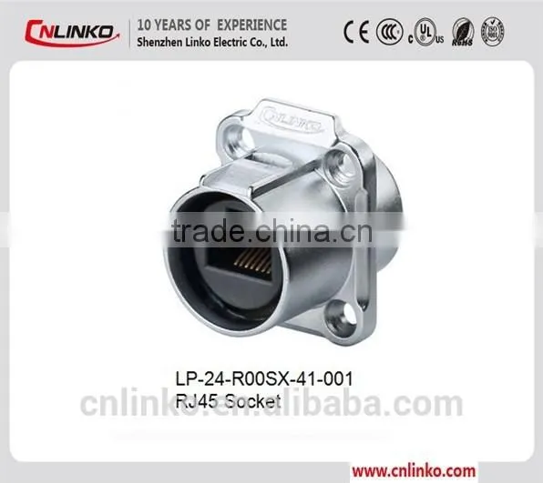 With Snap-fastener Dust-proof IP67 RJ45 Connector With Dust Cap photo-3
