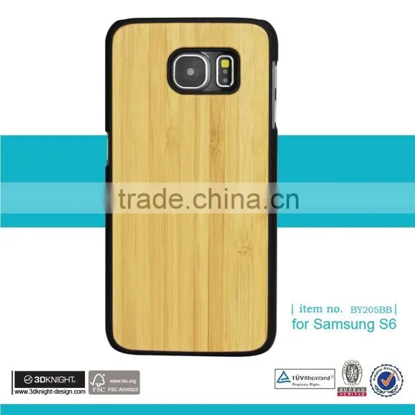 2016 New Arrival Original Wood Logs Case Blank Hard Back Wooden Cell Phone Case For Samsung S6 Case Bamboo Factory Price photo-6