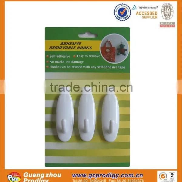 Clear Plastic Hooks Adhesive Plastic Hooks Clear no Screws no Mark Adhesive Plastic Hook Removable Wall Hook photo-4