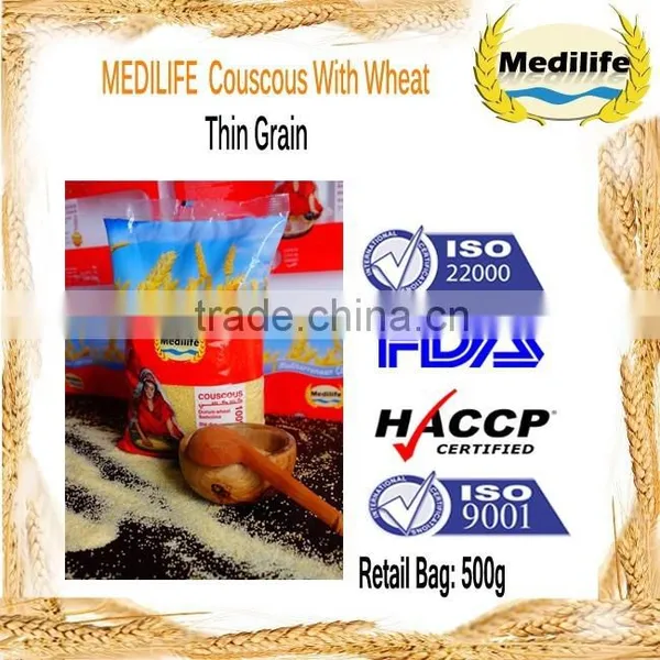 Thin Grain Couscous, Couscous 500 g, Best Mediterranean Couscous, Healthy Couscous.