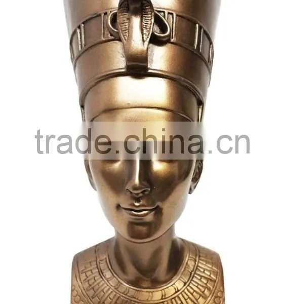Decorative Handmade Queen Egyptian Statues Polyresin Egyptian Statues