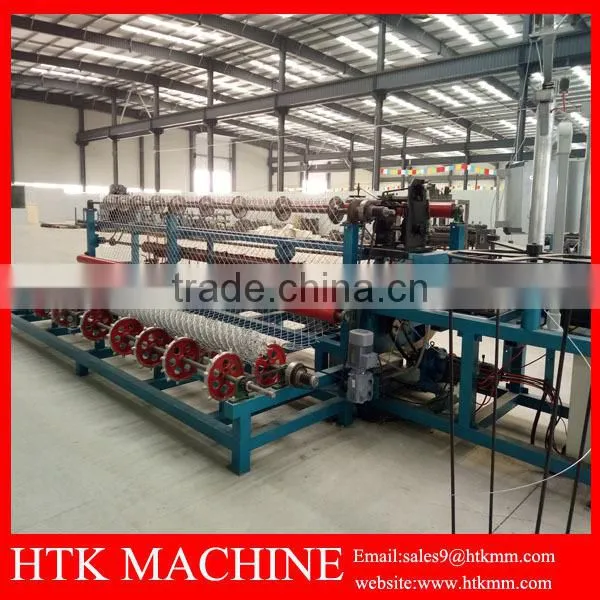 HTK Factory Full Automatic Galvanized Chain Link Fence Making Machine photo-3