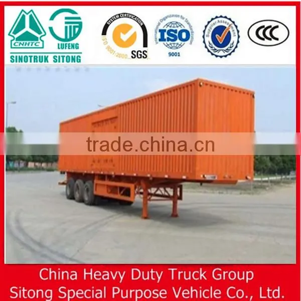 50t Truck Trailer 3 Axle Box Trailer Van Cargo Semi Trailer in China for Sale photo-6