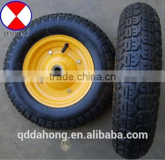 Rubber Wheel for Wheelbarrow Size 350-7 , Rubber Tire and Wheel,wheelbarrow Wheel photo-2