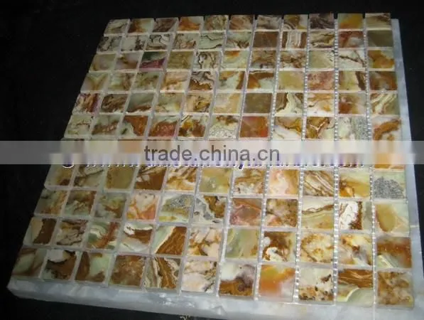 Creative Design MULTI GREEN ONYX MOSAIC TILES COLLECTIONS photo-2