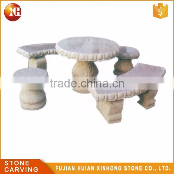 Customized Size Hand Carve Polish Marble Coffee Granite Table photo-2