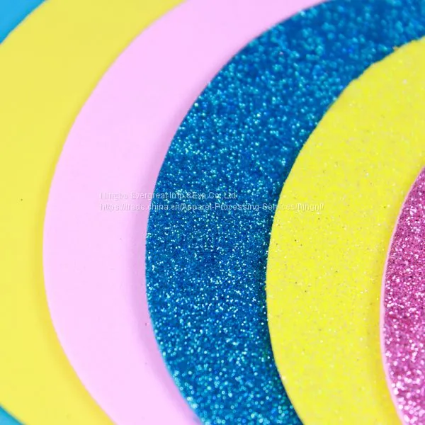 Egg Shape Glitter EVA Foam Sheet photo-2