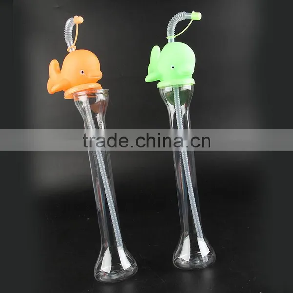 Puffer Shape Plastic Beach Cup With Straw photo-4