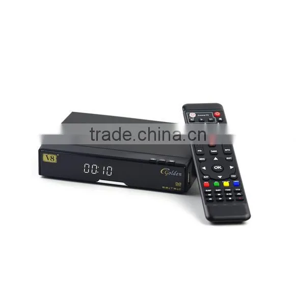V8 Golden DVB-S2+T2/C 1080P Full HD IPTV Set Top Box Support Cccam Youtube 3G Powervu PVR Digital Satellite Combo Receiver photo-3