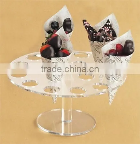 Acrylic Ice Cream Cone Holder Display Stand - Hold 8 Cones Buffet photo-5