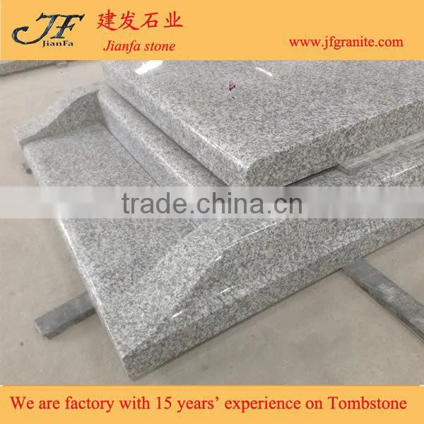 Polished Grey Granite Tombstone And Monument With Classic Design photo-4