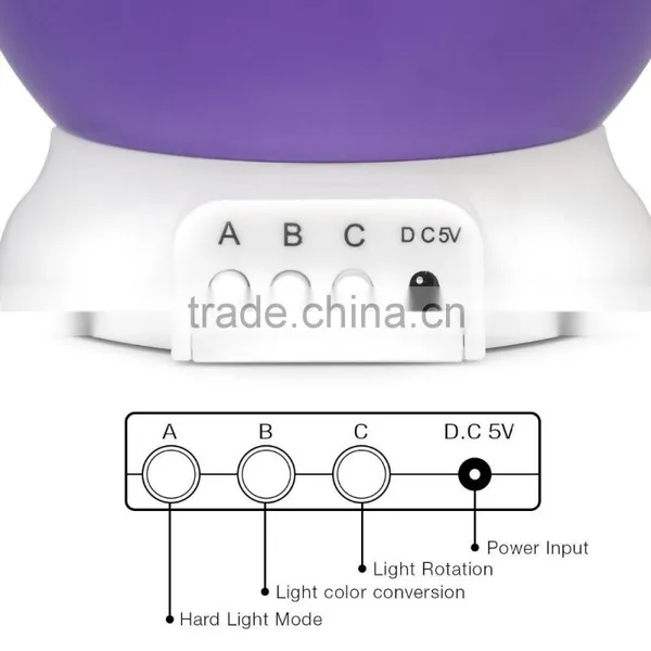 Moon and Star Projection Lamp - Color Changing Cosmos Star Projection for Starry Night Light in Children's Room With USB Cable photo-4