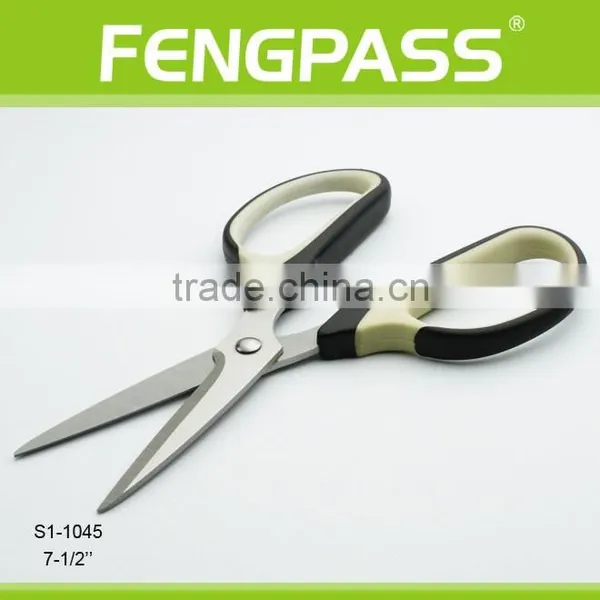 S1-1045 7.5" 2Cr13 Stainless Steel Blade With PP+TPR Plastic Handle Plastic Scissor photo-4