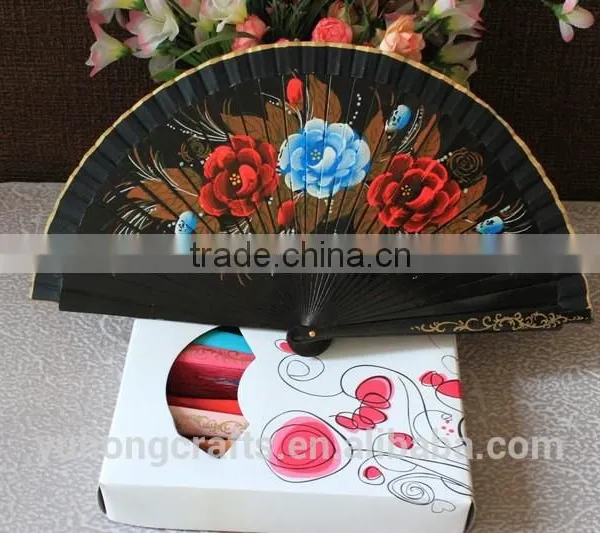 Painted Wooden Crafts Fan photo-2