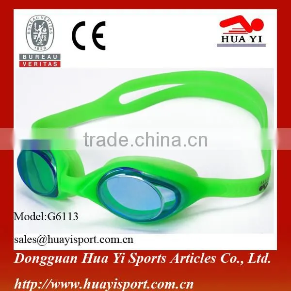 Silicone Gaskets Soft Headstrap Waterproof Swimming Goggles photo-3