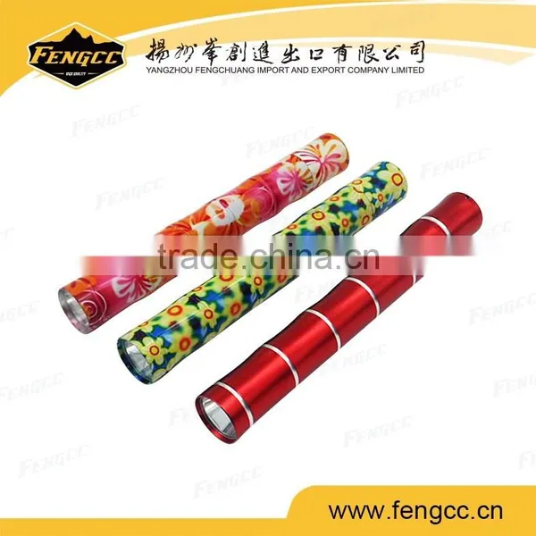 2016 Promotional LED Aluminium Flashlight Torch With Whole Print photo-2
