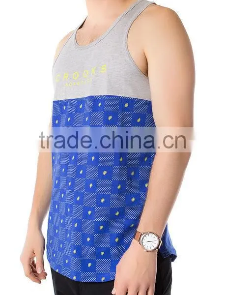 100 Cotton Mens Gym Bodybuilding Custom Stringer Tank Top photo-3