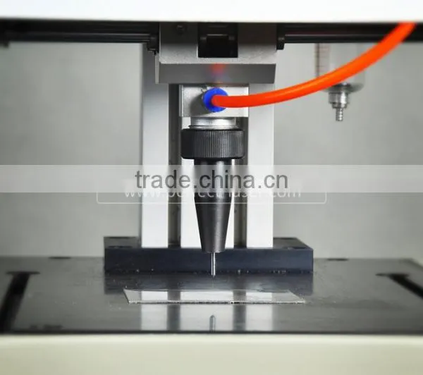 LCD Control Rotary Pnematic Dot Peen Marking Machine for Metal Engraving photo-5