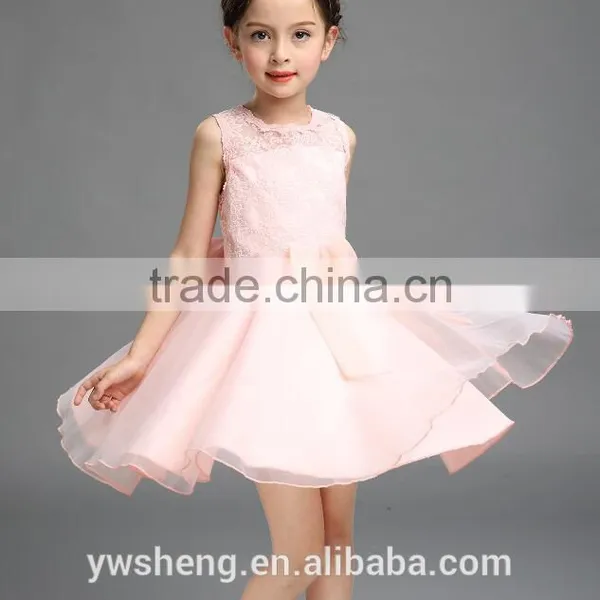 Baby Girl Kid Children Princess Lace Dress Patterns Design With OEM Factory photo-2